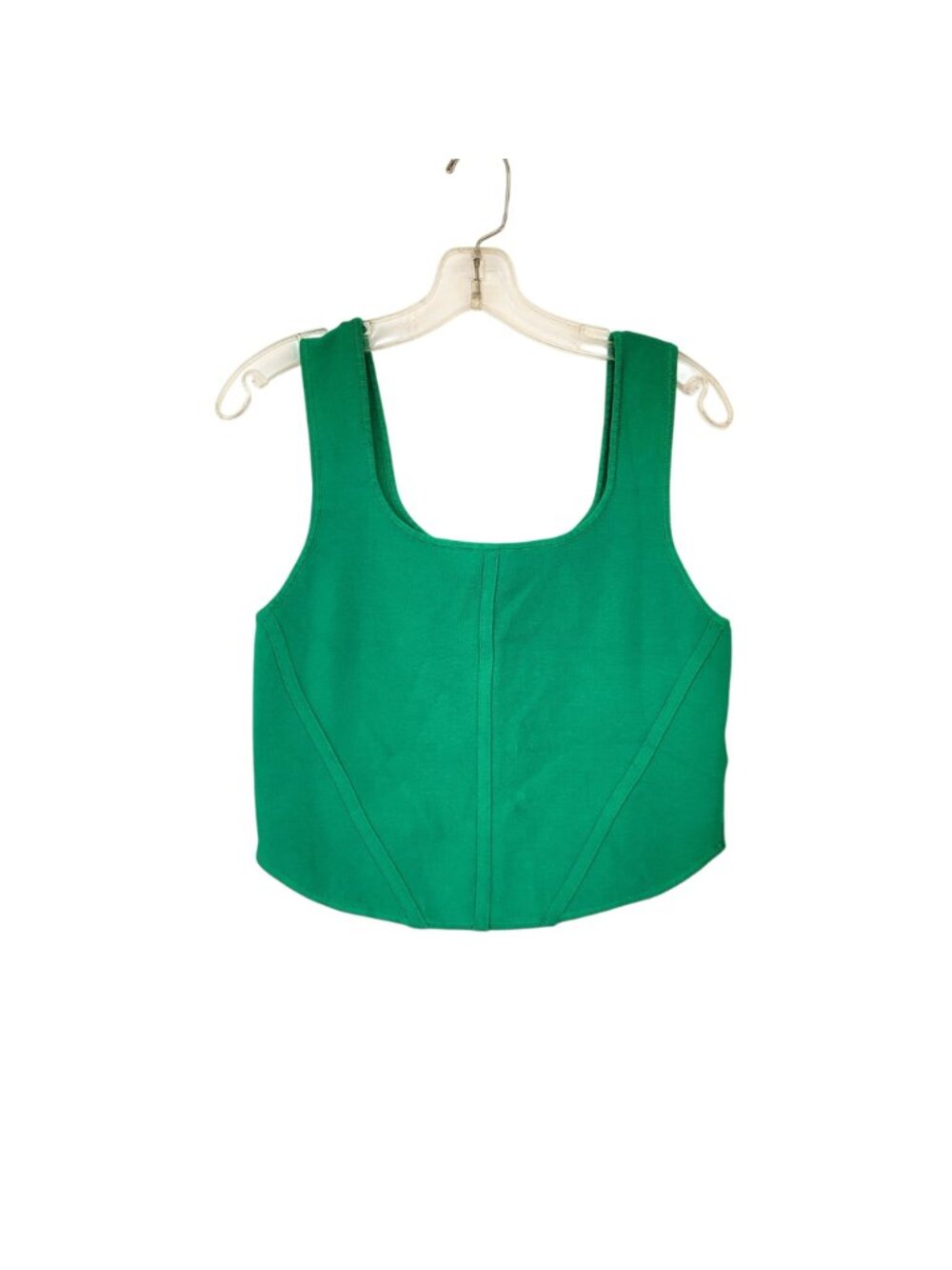 House Of Harlow 1960 Green Knit Cropped Tank Top Women's Size Large - Picture 5 of 5